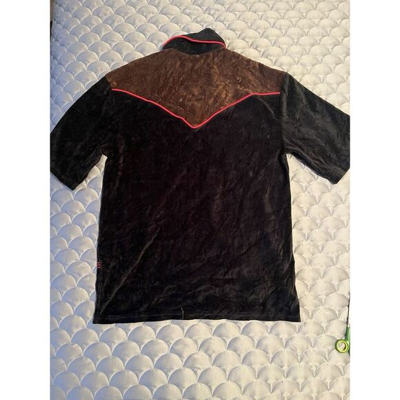 BDG western Velour Button Up Polo. New With tags. Size Small - Picture 8 of 8